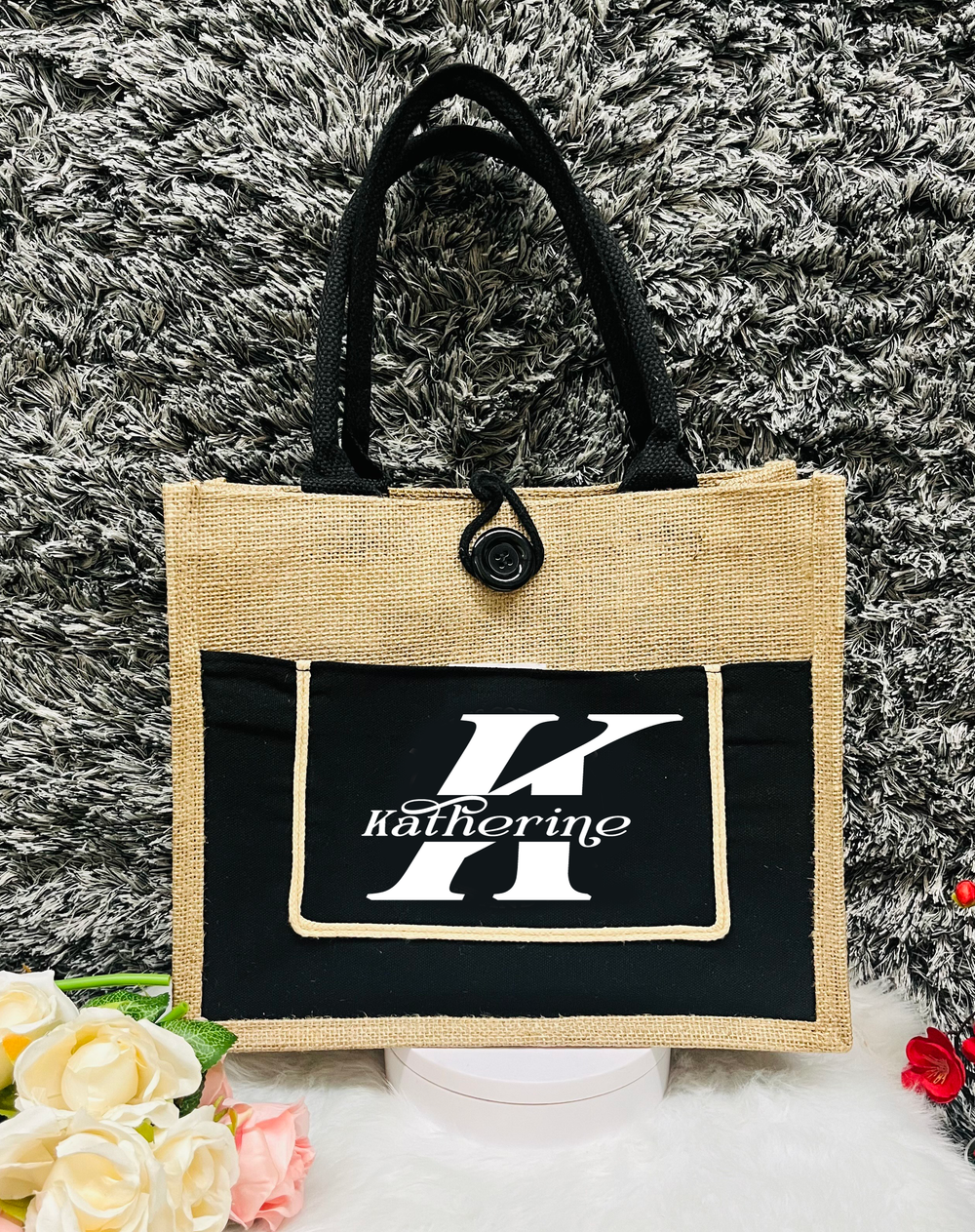Customized Burlap Abaca Bag