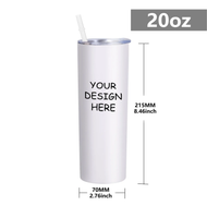 Customized Thermos Tumbler with Straw
