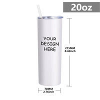 Customized Thermos Tumbler with Straw