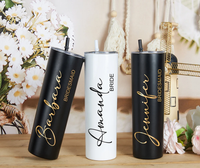 Customized Thermos Tumbler with Straw
