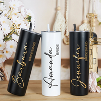 Customized Thermos Tumbler with Straw